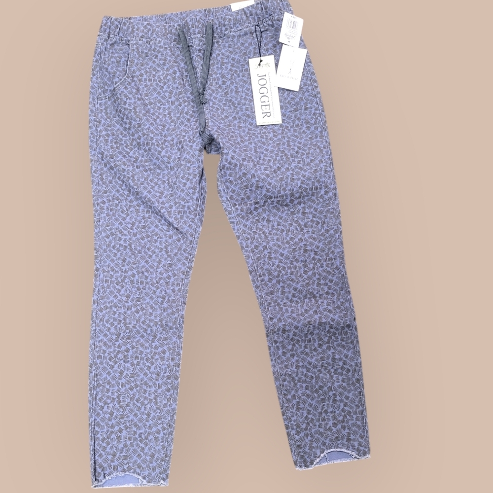 Jogger Blue Patterned Pants